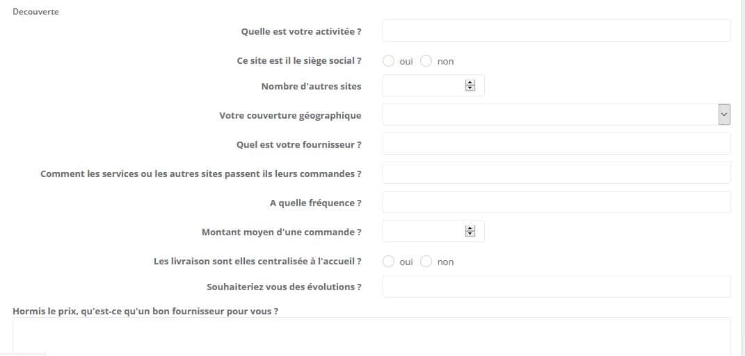 ERP - conditionnement